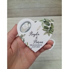 25 Adet Kalp Açacak Magnet Düğün Hediyesi