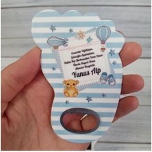 Onura Tasarlat 20 Adet Ayak Açacak Magnet Mavi Uçan Balon Temalı