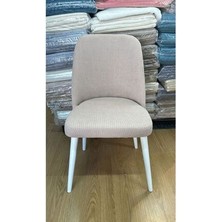 Streç Lastikli Bambu Büyük Oval Sandalye Kılıfı. Sandalye Örtüsü. 1 Adet. Vizon Renk