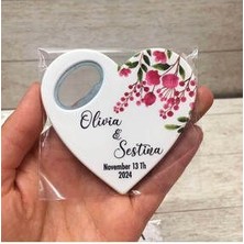Onura Tasarlat 25 Adet Uzun Açacak Magnet Düğün Hediyelik Söz Hediyelik Nişan Hediyelik