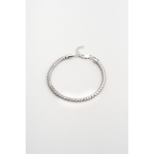 So CHIC İtalyan 22 Cm Gümüş Erkek Zincir Bileklik