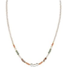 Renkli Kristal Boncuk Dizi Kolye