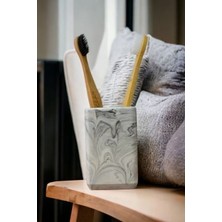 Mermer Desen Diş Fırçalığı ,kalemlik