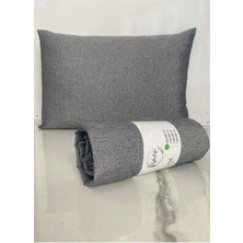 Uykulife Düz Gri Tek Kişilik Lastikli Çarşaf Seti – Yumuşak ve Dayanıklı %100 Pamuk Kumaş