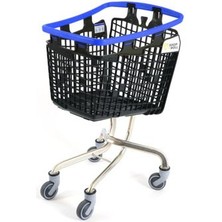 Plastik Market (Alışveriş) Arabası 100 L Loop Mavi