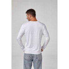 Erkek Uzun Kollu V Yaka T-Shirt
