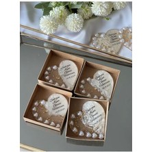 Incili Kalp Gold Magnet 20ADET