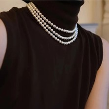 Lovisa Accessories El Yapımı Uzun Tek Sıra Inci Kolye