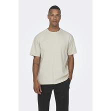 Only & Sons Onsfred Lıfe Rlx Ss Tee Noos Ekru