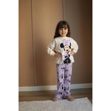 Minnie Detaylı 2 Iplik Kız Çocuk Eşofman Takımı
