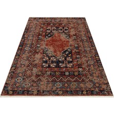 Eko Halı Eko Anadolu Antik Desenli Yıkanabilir Kaymaz Tabanlı Etnik Kilim AND04