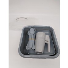 Piknik Seti 32 Li Yeşil Renk Mevcuttur