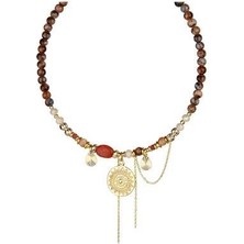 Madalyon Obje Detay Tasma Kolye