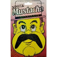 Xnews Siyah Yapışkanlı Tüylü Ülkücü Bıyık Model 3