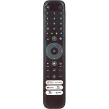 Tayfun Tcl 75C655PRO Ile Uyumlu QLED Tv Kumandası-Mikrofonlu