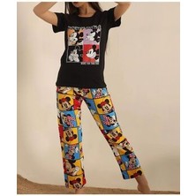 Desenli Pijama Takımı