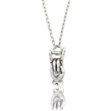 Rock N Roll Işareti Unisex Kolye