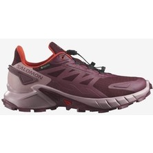 Salamon Salomon Supercross 4 Gore-Tex Kadın Koşu Ayakkabısı - Bordo