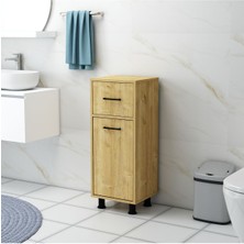 Mobiga Sorty Çamaşır Sepetli Çekmeceli Banyo Dolabı