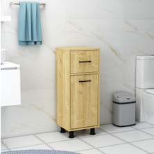 Mobiga Sorty Çamaşır Sepetli Çekmeceli Banyo Dolabı