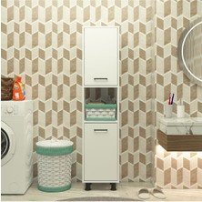Mobiga Efsa Çamaşır Kirli Sepetli Banyo Dolabı