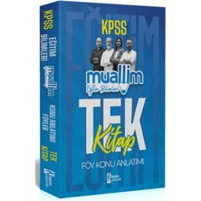 İSEM Yayıncılık 2024 Kpss Eğitim Bilimleri Muallim Konu Anlatımı Föy Tek Kitap