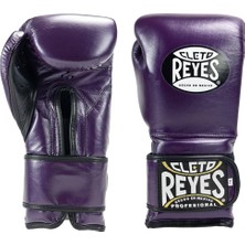 Cleto Reyes Leather Strap & Attached Thumb And Hook & Loop Closure Purple Boks Eldiveni