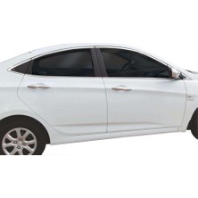 Hyundai Accent Blue Krom Cam Çerçevesi 14 Parça 2011-2018 Arası Paslanmaz Çelik