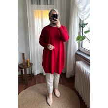 Sapha Kadın Yanları Yırtmaçlı Uzun Triko Tunik