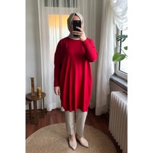 Sapha Kadın Yanları Yırtmaçlı Uzun Triko Tunik