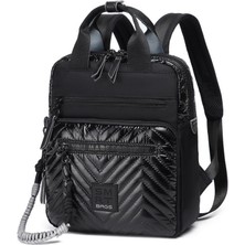 Smart Bags Parlak Kumaş Küçük Boy Askılı Kadın Sırt Çantası 3250
