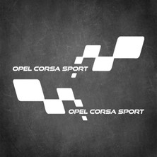 Sönmez Sticker Opel Corsa Sport Sticker - Corsa Sticker - Opel Sticker - Kapı Altı Sticker - Oto Sticker - Araba Sticker
