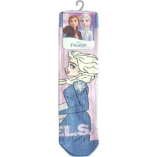 Frozen Baskılı Elsa ve Anna Kız Çocuk Soket Çorap