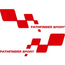 Sönmez Sticker Pathfinder Sport Sticker - Pathfinder Sticker - Nissan Sticker - Kapı Altı Sticker - Oto Sticker - Araba Sticker
