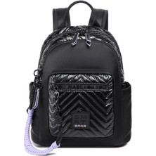 Smart Bags Parlak Kumaş Küçük Boy Askılı Kadın Sırt Çantası 3252