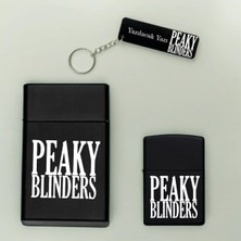 Melek Pazarı Peaky Blinders Kişiye Özel Isimli Metal Sigara Kutusu, Zippo Çakmak ve Anahtarlık Seti