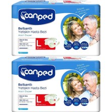 Canped Hasta Bezi Yetişkin Bel Bantlı Polietilen L-Büyük Boy 60 Adet