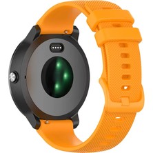 Dmay Samsung Galaxy Watch 3 (45MM) Uyumlu Damalı Silikon Kordon 22MM