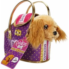 50585 Cutekins Taşıma Çantalı Peluş Köpek -Sunman