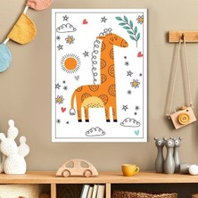 Zürafa 4 Çerçeve ve Poster - HA1084