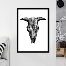 Boğa Kafatası 1 Çerçeve ve Poster - H1060