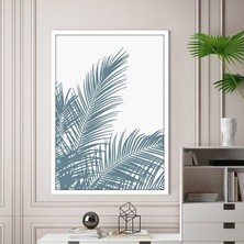 Turkuaz Palmiye 4 Çerçeve ve Poster - B1208