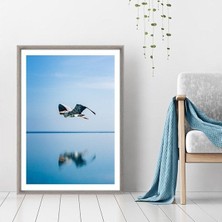 Deniz Üstünde Uçan Kuş Çerçeve ve Poster - DO1047