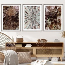 Kristal Dokular 1 Ikili Çerçeve ve Poster Seti - DK1000