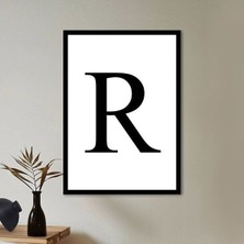 Kişiye Özel Harf 4 Çerçeve ve Poster - HRF1005