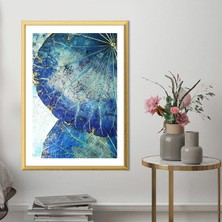 Gold Detaylı Yapraklar 2 Çerçeve ve Poster - G1014