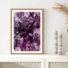 Mor Kuvars Taşı 1 Çerçeve ve Poster - DK1015