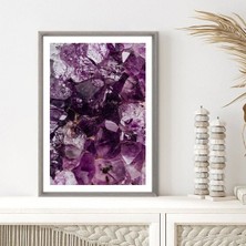 Mor Kuvars Taşı 1 Çerçeve ve Poster - DK1015