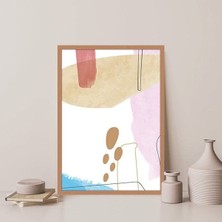 Renkli Geometrik Lekeler 1 Çerçeve ve Poster - C1259