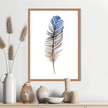 Renkli Kuş Tüyü 8 Çerçeve ve Poster - IL1121